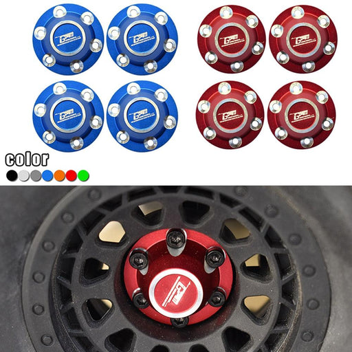 4PCS Anti-loose Wheel Nuts for AXIAL SCX6 WRANGLER 1/6 (Aluminium) - upgraderc