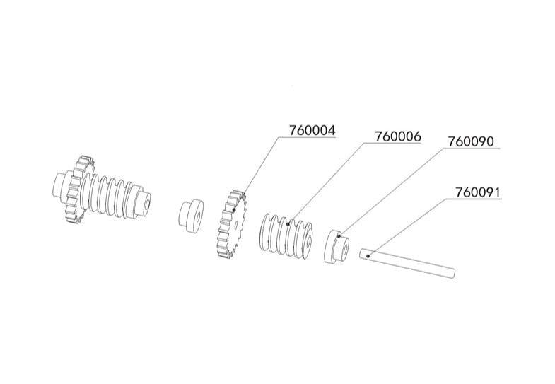 4PCS Axle Sleeve for Turbo Racing C81 1/76 760090 - upgraderc