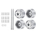 4PCS Beadlock Rear Rims w/ Drive Shaft for Axial SCX24 (Aluminium) - upgraderc