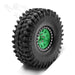 4PCS Beadlock Tire Wheels Set for Axial, Traxxas, Redcat 1/10 Band en/of Velg upgraderc 1pcs green 