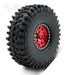 4PCS Beadlock Tire Wheels Set for Axial, Traxxas, Redcat 1/10 Band en/of Velg upgraderc 1pcs Red 