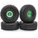 4PCS Beadlock Tire Wheels Set for Axial, Traxxas, Redcat 1/10 Band en/of Velg upgraderc 4pcs green 