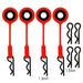 4PCS Body Clips with retainers Body Clip Injora Red 