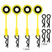 4PCS Body Clips with retainers Body Clip Injora Yellow 