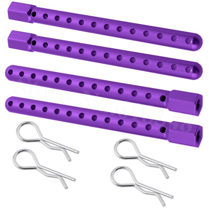 10Sets 4PCS/Set Body Post for HSP 1/10 (Aluminium) 02144 Onderdeel Hobbypark 10 Set - Purple 