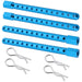 10Sets 4PCS/Set Body Post for HSP 1/10 (Aluminium) 02144 Onderdeel Hobbypark 10 Set - Blue 