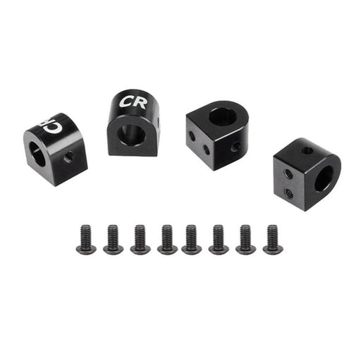 4PCS Body Post Mount for Tamiya 1/10 (Plastic+Rubber) Body Mount upgraderc Black 