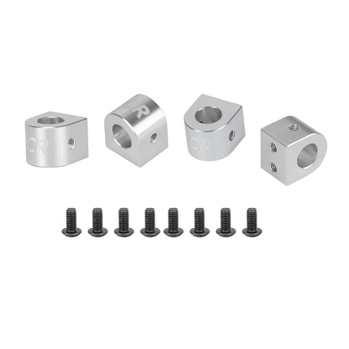 4PCS Body Post Mount for Tamiya 1/10 (Plastic+Rubber) Body Mount upgraderc Silver 