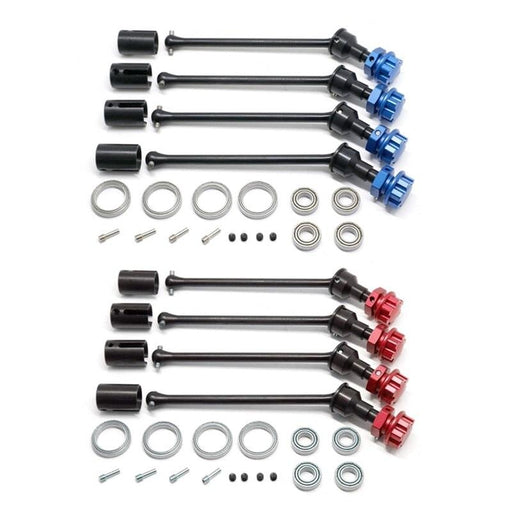 4PCS Extended Drive Shaft CVD for Traxxas MAXX 1/10 (Staal) 8996X Onderdeel upgraderc 