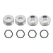 4PCS Front hub nut with O-rings for Arrma 1/7 Onderdeel RCAWD Silver 