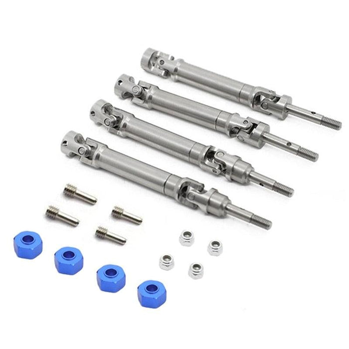4PCS Front/Rear Driveshaft CVD for Traxxas 1/10 (Staal) Onderdeel upgraderc 