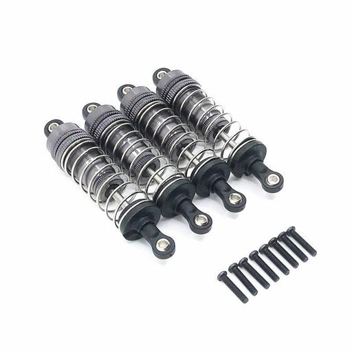 4PCS Front/rear Shock Absorber for WLtoys 1/12, 1/14 (Metaal) Schokdemper upgraderc Titanium 