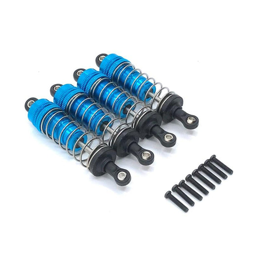 4PCS Front/rear Shock Absorber for WLtoys 1/12, 1/14 (Metaal) Schokdemper upgraderc Blue 