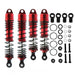 4PCS Front/Rear Shock for Traxxas 1/10 (Metaal) Schokdemper upgraderc Red 