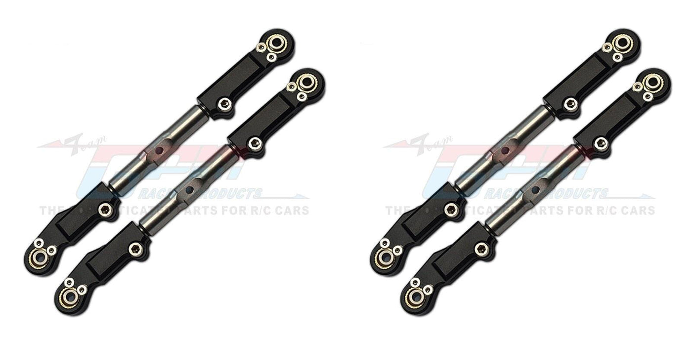 4PCS Front/Rear Upper Tie Rod for Traxxas Sledge 1/8 (Aluminium) Onderdeel GPM black 