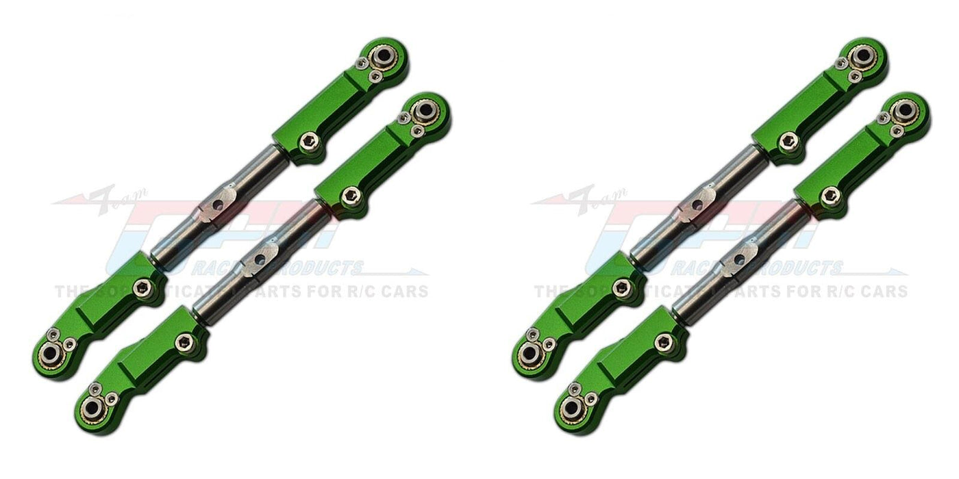 4PCS Front/Rear Upper Tie Rod for Traxxas Sledge 1/8 (Aluminium) Onderdeel GPM green 