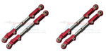 4PCS Front/Rear Upper Tie Rod for Traxxas Sledge 1/8 (Aluminium) Onderdeel GPM red 