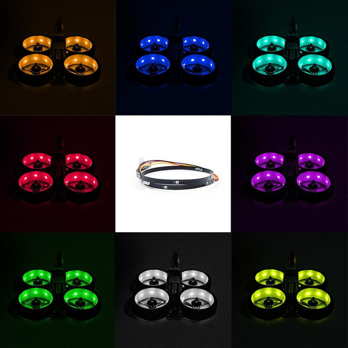 4PCS iFlight Programmable RGB 9 LED Lights 75/116mm - upgraderc