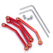 4PCS Linkage Link Rod for Kyosho Jimny 1/18 (Metaal) Onderdeel Yeahrun 