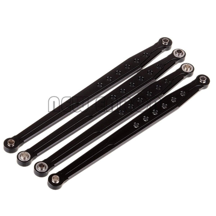 4PCS Lower Suspension Link Rod for Axial SCX10 1/10 (Aluminium) AX80043 Onderdeel New Enron BLACK 