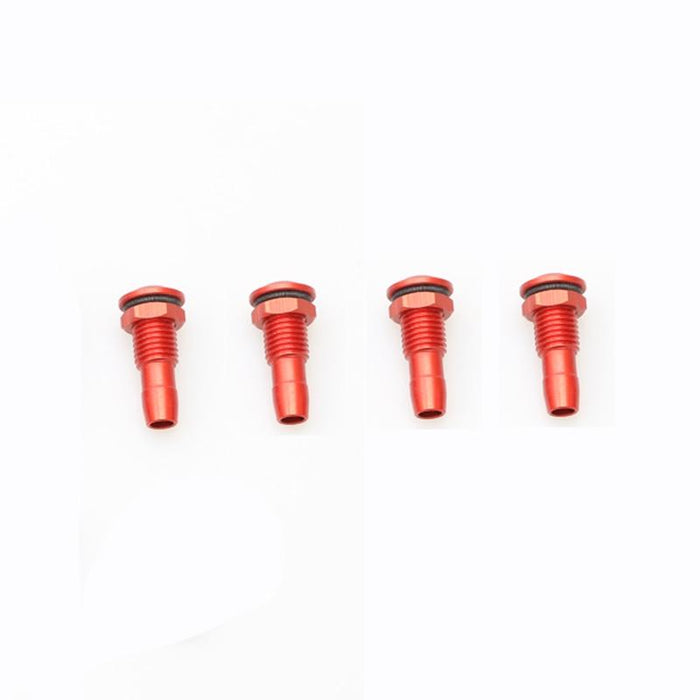 4PCS M6/M8 Water Outlet Nozzle /w O-ring Screw (Aluminium) Onderdeel upgraderc M6 red 