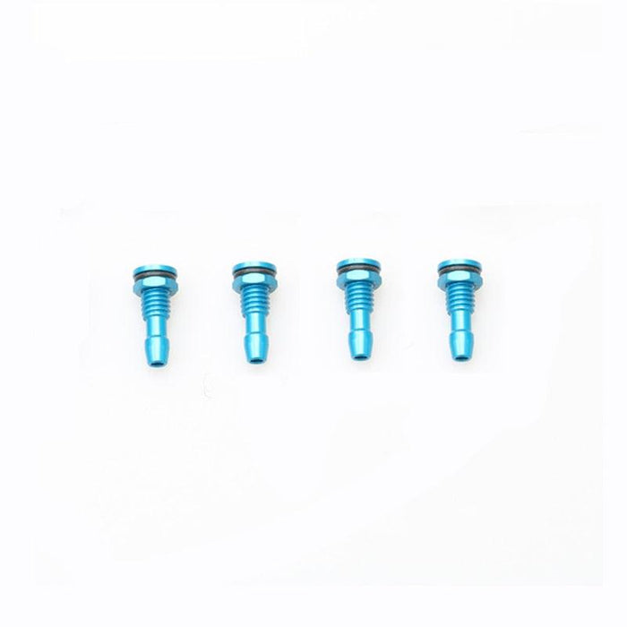 4PCS M6/M8 Water Outlet Nozzle /w O-ring Screw (Aluminium) Onderdeel upgraderc M6 blue 