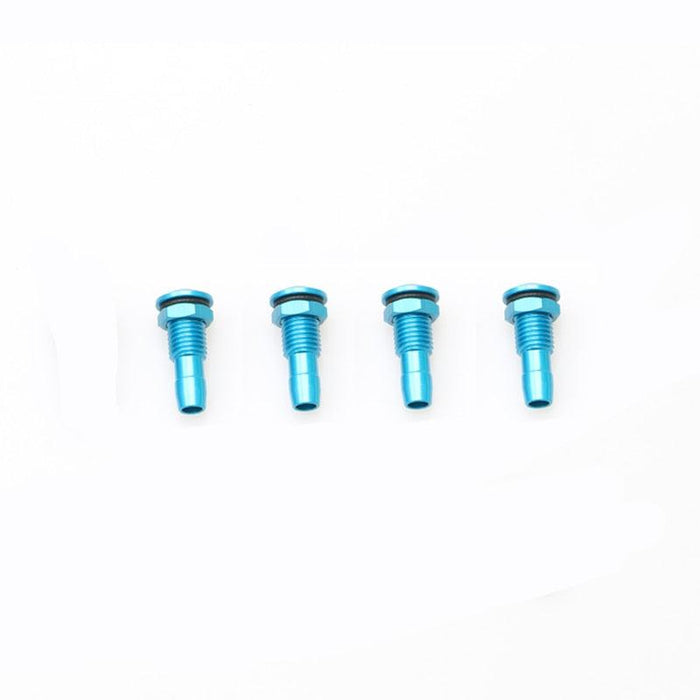 4PCS M6/M8 Water Outlet Nozzle /w O-ring Screw (Aluminium) Onderdeel upgraderc M8 blue 