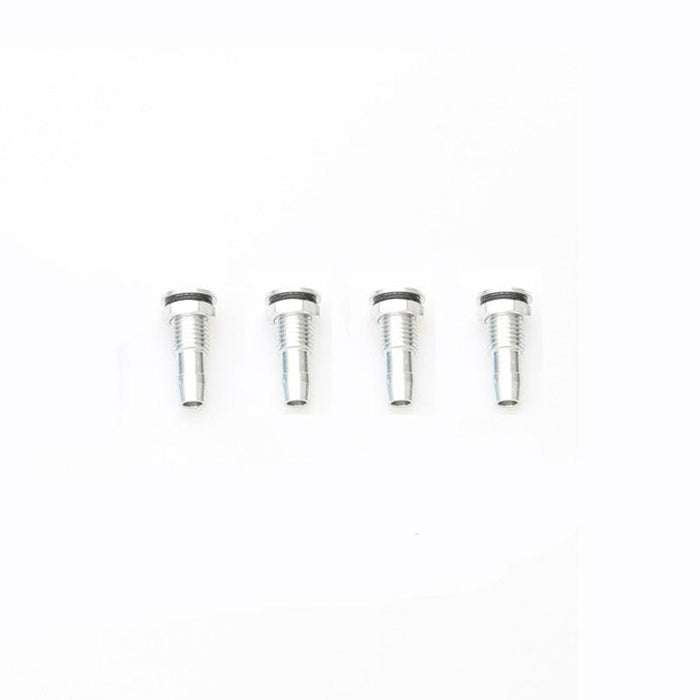 4PCS M6/M8 Water Outlet Nozzle /w O-ring Screw (Aluminium) Onderdeel upgraderc M6 silver 