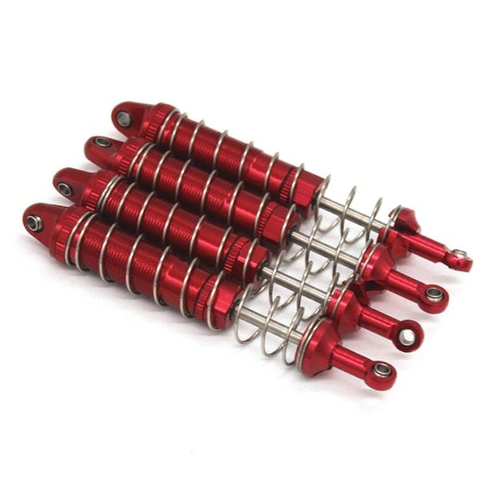 4PCS Oil Shock Absorber for Wltoys 104009 12402-A 1/12 (Metaal) Onderdeel upgraderc Red 