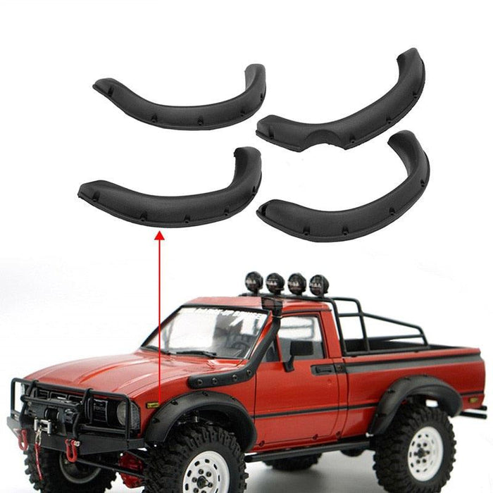 4PCS Rubber Fender Flares for 1/10 Crawler Truck Onderdeel Gallop RC 