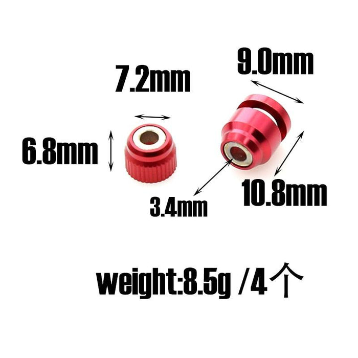 4PCS Shell Body Open Hole Locator Puncher for 4-6mm Car Shell Column Model (Metaal) Gereedschap upgraderc 