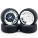 4PCS Tire Wheel Rims for 1/10 Drift Band en/of Velg upgraderc 