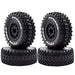 4PCS Tire Wheel Rims for 1/10 Short Course (Plastic+Rubber) Band en/of Velg upgraderc C 4pcs 