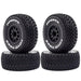 4PCS Tire Wheel Rims for 1/10 Short Course (Plastic+Rubber) Band en/of Velg upgraderc A 4pcs 