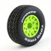 4PCS Tire Wheel Rims w/ Adapter for 1/8, 1/10 Short Course (Rubber+Plastic) Band en/of Velg upgraderc 