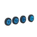 4PCS Tire Wheels for 1/28 Drift Band en/of Velg upgraderc Blue 