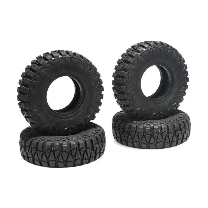 4PCS Tires for 1/24 Crawler (Rubber) Band en/of Velg KYX 