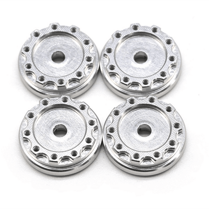 4PCS Wheel Flange Plate, Screws & Nuts for Orlandoo Hunter M01 1/32 (Metaal) - upgraderc