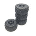 4PCS Wheel Rim Tires for MJX 1/16 (Plastic+Rubber) Onderdeel upgraderc 