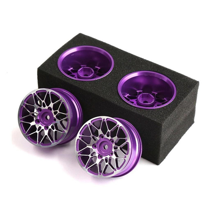 4PCS Wheel Rims for 1/10 Drift (Aluminium) Band en/of Velg 101RC 4pcs purple 