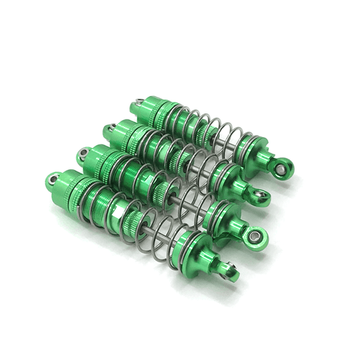 4PPCS Front/rear Shock Absorbers for WLtoys 1/10 (Metaal) Schokdemper upgraderc Green 