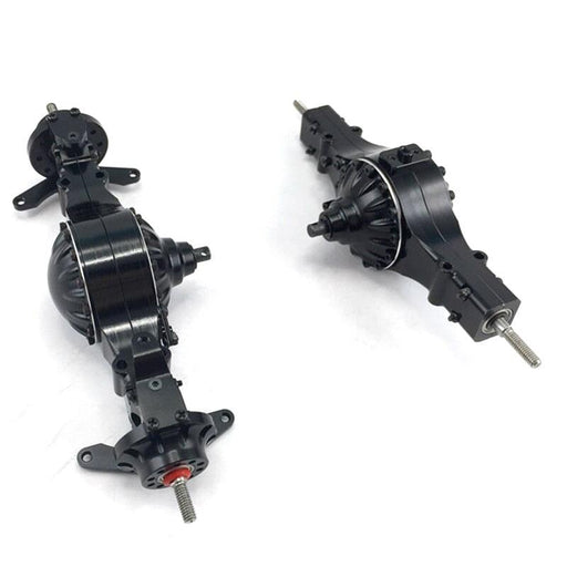 4X4 Drive Power Front/Rear Differential Axle Set for Tamiya Truck 1/14 (Metaal) Onderdeel RCATM 