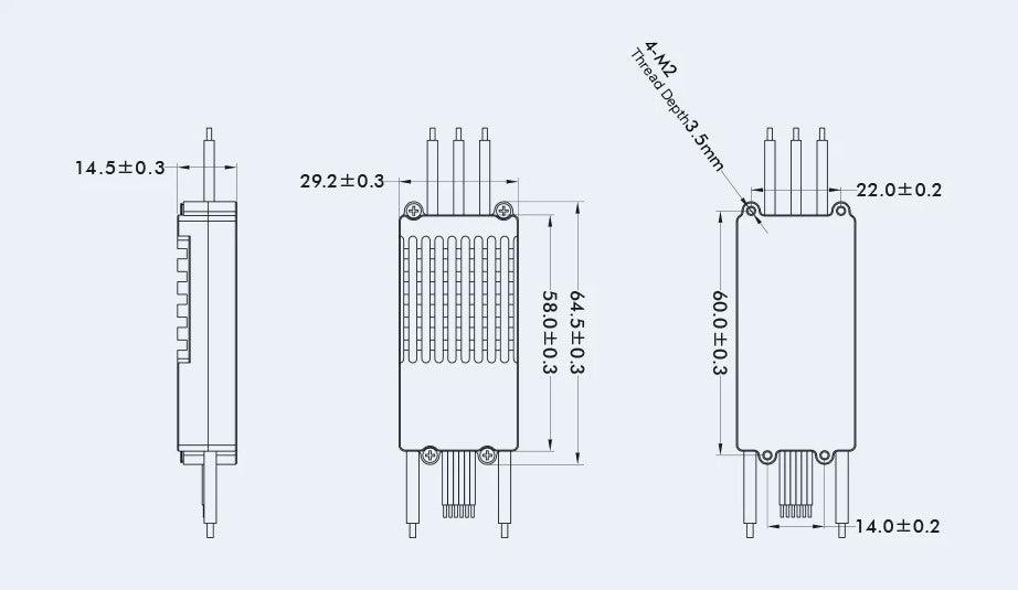 501-X Arm Set (MN501-S KV300 Motor, Alpha 40A LV ESC, MF2009 Prop) - upgraderc