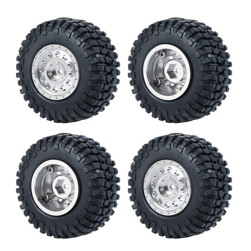 50/54mm OD 1.0" Beadlock Rims Tires for 1/24 Crawler (Aluminium, Rubber) Band en/of Velg Yeahrun 4Pcs 50mm Set-C 