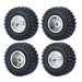 50/54mm OD 1.0" Beadlock Rims Tires for 1/24 Crawler (Aluminium, Rubber) Band en/of Velg Yeahrun 4Pcs 50mm Set-B 