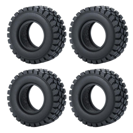 50/54mm OD 1.0" Beadlock Rims Tires for 1/24 Crawler (Aluminium, Rubber) Band en/of Velg Yeahrun 4Pcs 50mm Tires 