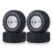 50/54mm OD 1.0" Beadlock Rims Tires for 1/24 Crawler (Aluminium, Rubber) Band en/of Velg Yeahrun 