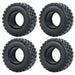 50/54mm OD 1.0" Beadlock Rims Tires for 1/24 Crawler (Aluminium, Rubber) Band en/of Velg Yeahrun 4Pcs 54mm Tires 