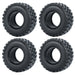50/54mm OD 1" Beadlock Rims Tires for 1/24 Crawler (Aluminium, Rubber) Band en/of Velg Yeahrun 4Pcs 54mm Tires 