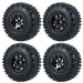 50/54mm OD 1" Beadlock Rims Tires for 1/24 Crawler (Aluminium, Rubber) Band en/of Velg Yeahrun 4Pcs 54mm Black Set-C 